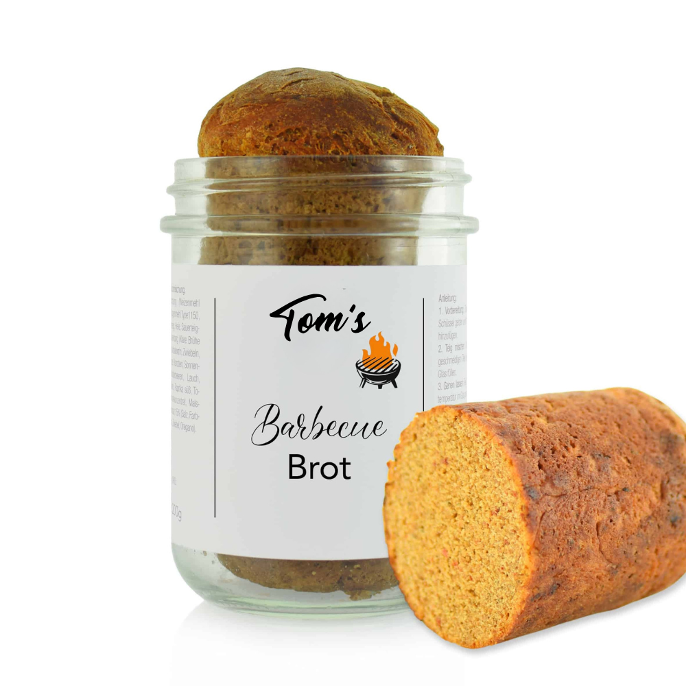 Barbecue Brot im Glas