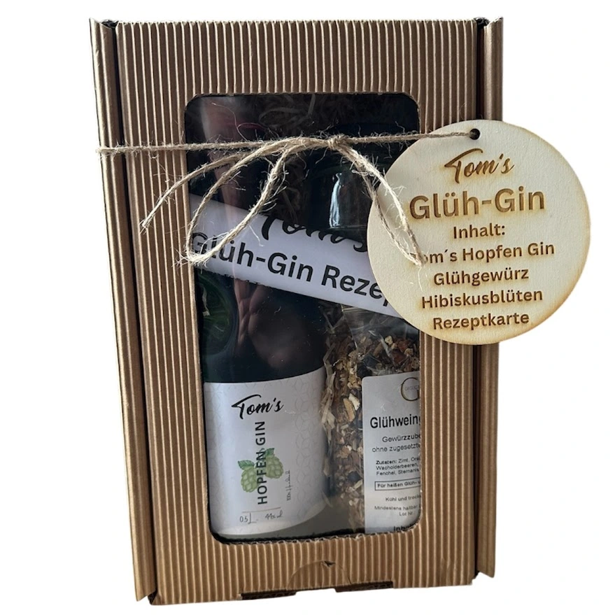 Tom’s Glüh-Gin Geschenkset mit Steinzeugflasche-zoom